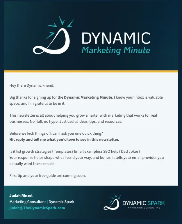 Welcome-Enewsletter-sample